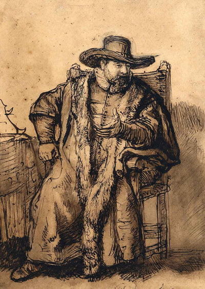 Portrait of Cornelis Claesz 1640 Painting by Rembrandt Art Print (6 Sizes)