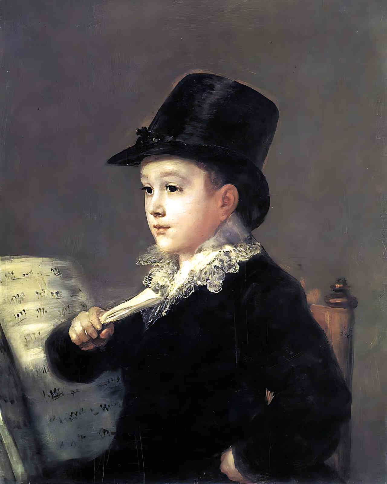 Portrait of Mariano Goya Painting by Francisco Goya 8x10" Art Print - Acid Free