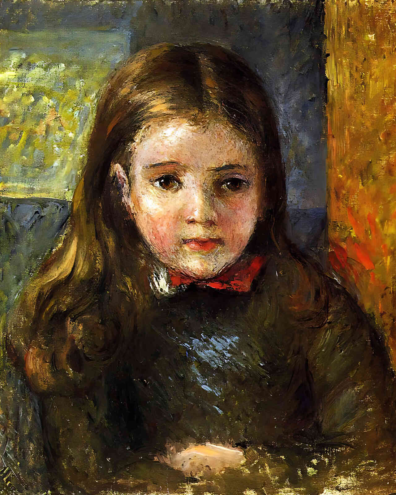 Portrait of Georges Painting by Camille Pissarro 8x10" Art Print (High Quality)