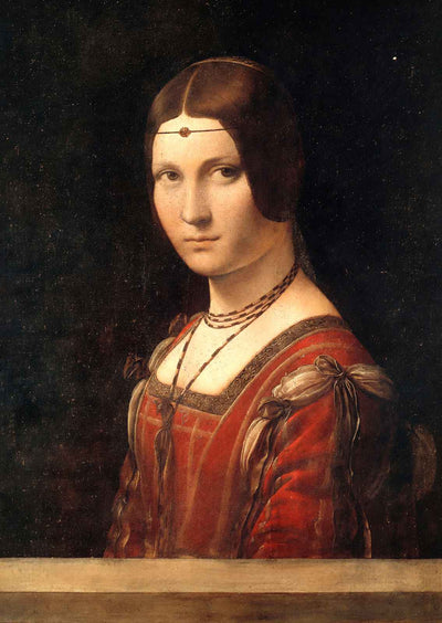Portrait of an Unknown Woman (La Belle Ferroniere) 1490 Art Print (6 Sizes)