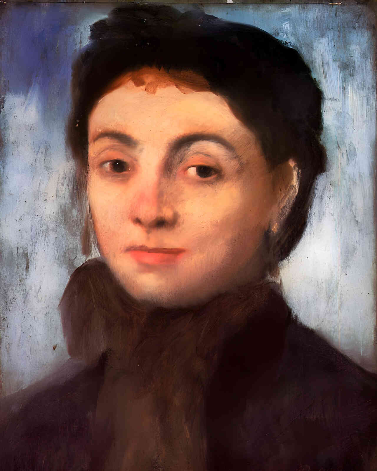 Portrait of Josephine Gaujelin 1867 Painting by Edgar Degas 8x10" Art Print