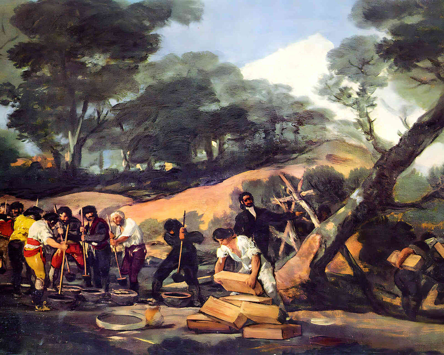 Powder Factory in the Sierra Painting by Francisco Goya 8x10" Art Print