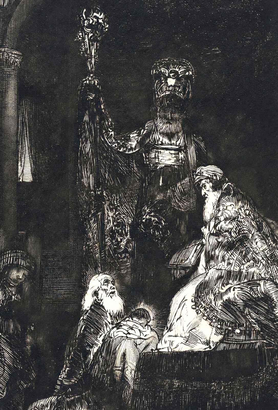 Presentation in the Temple Fine Art Print 1654 Painting by Rembrandt (6 Sizes)