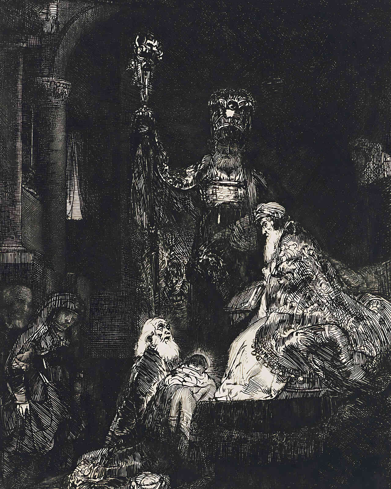 Presentation in the Temple Painting by Rembrandt 8x10" Art Print (High Quality)