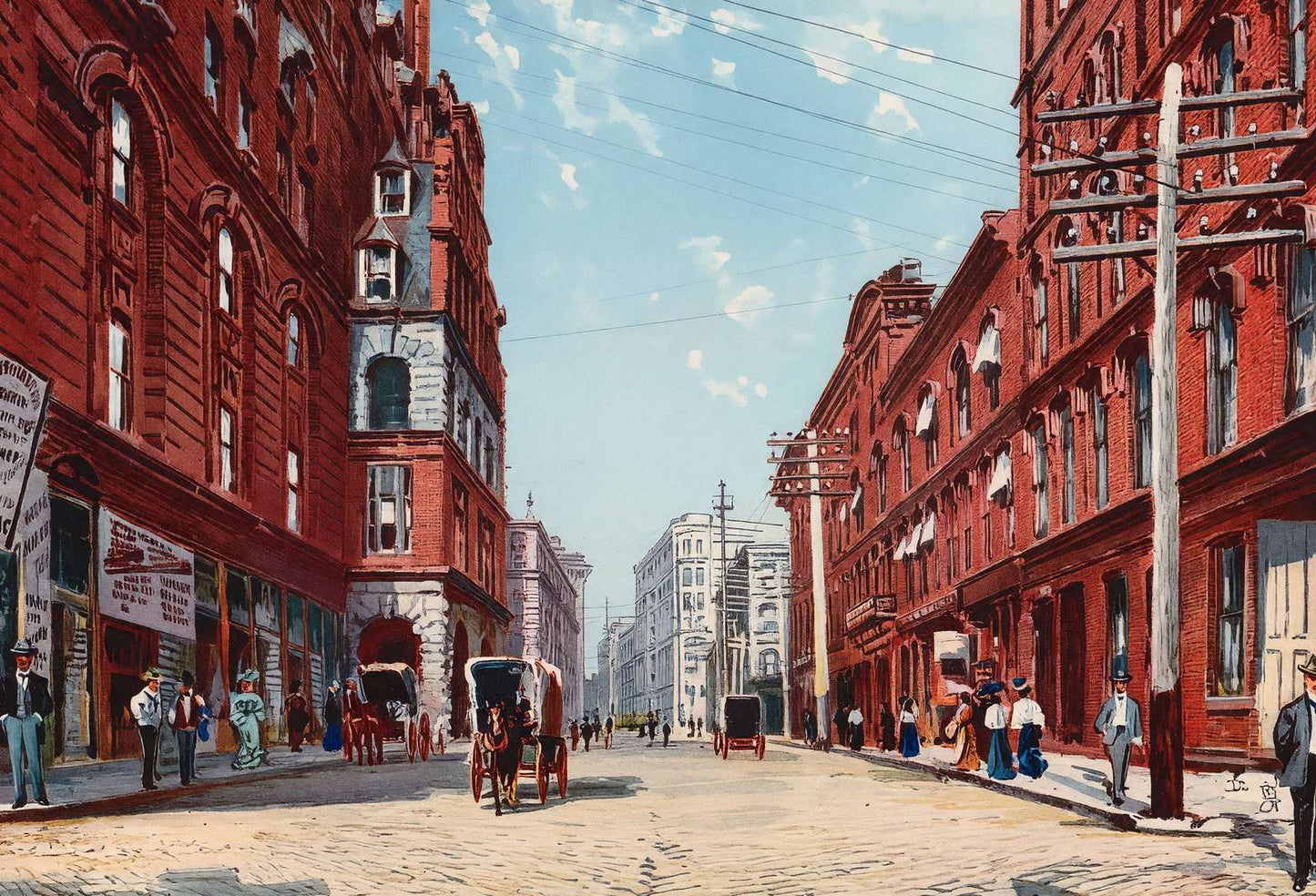 Pryor Street Atlanta Vintage Print (7 Sizes) - Retouched