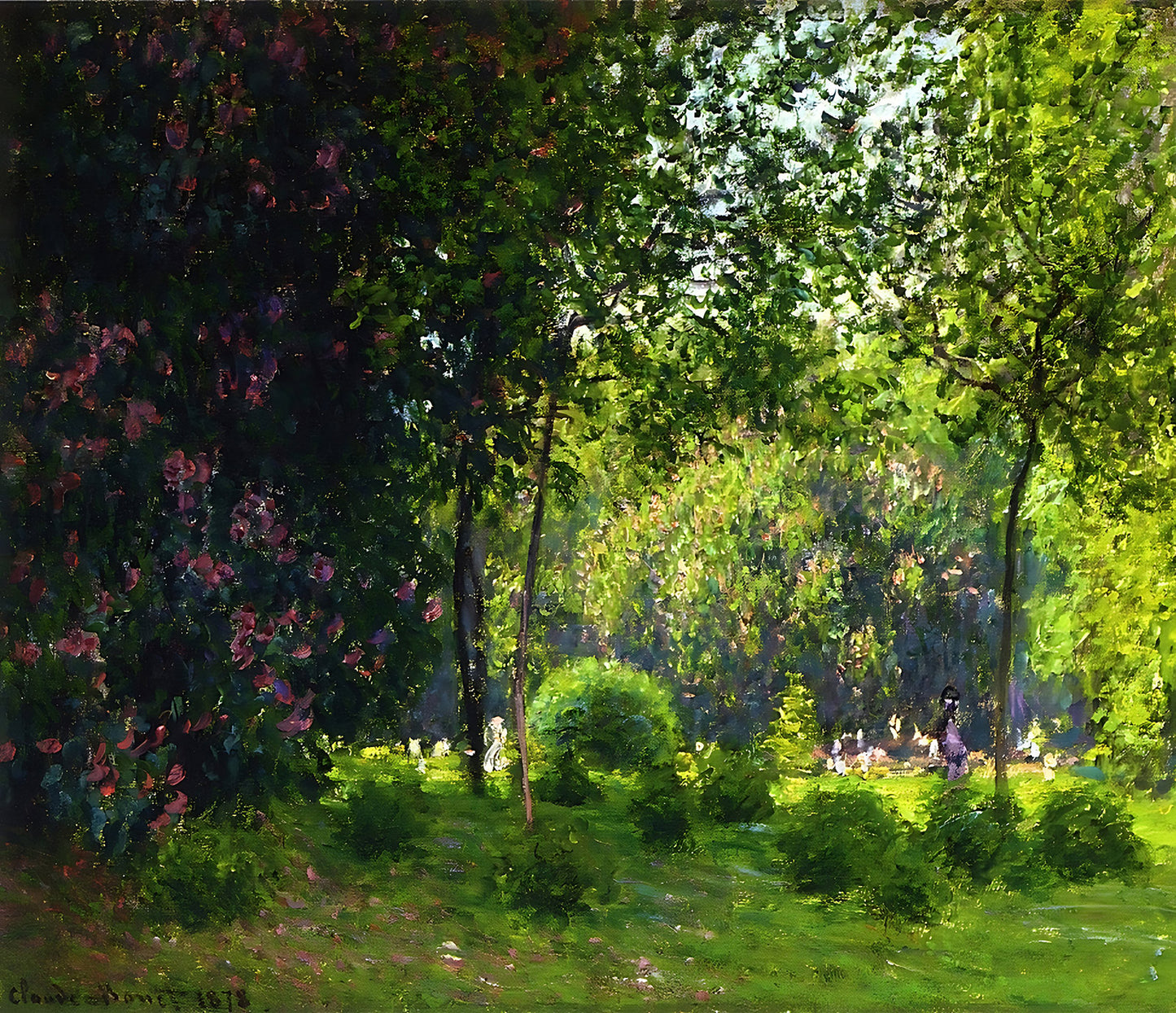 Park Monceau 2 Painting by Claude Monet 8x10" Art Print