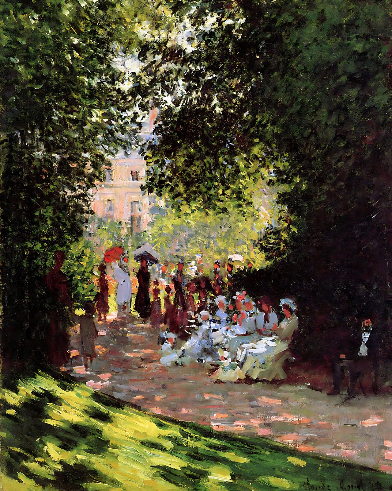 Park Monceau Painting by Claude Monet 8x10" Art Print