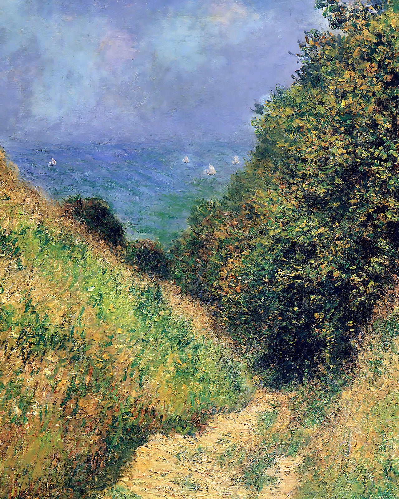 Path at Pourville 2 Painting by Claude Monet 8x10" Art Print