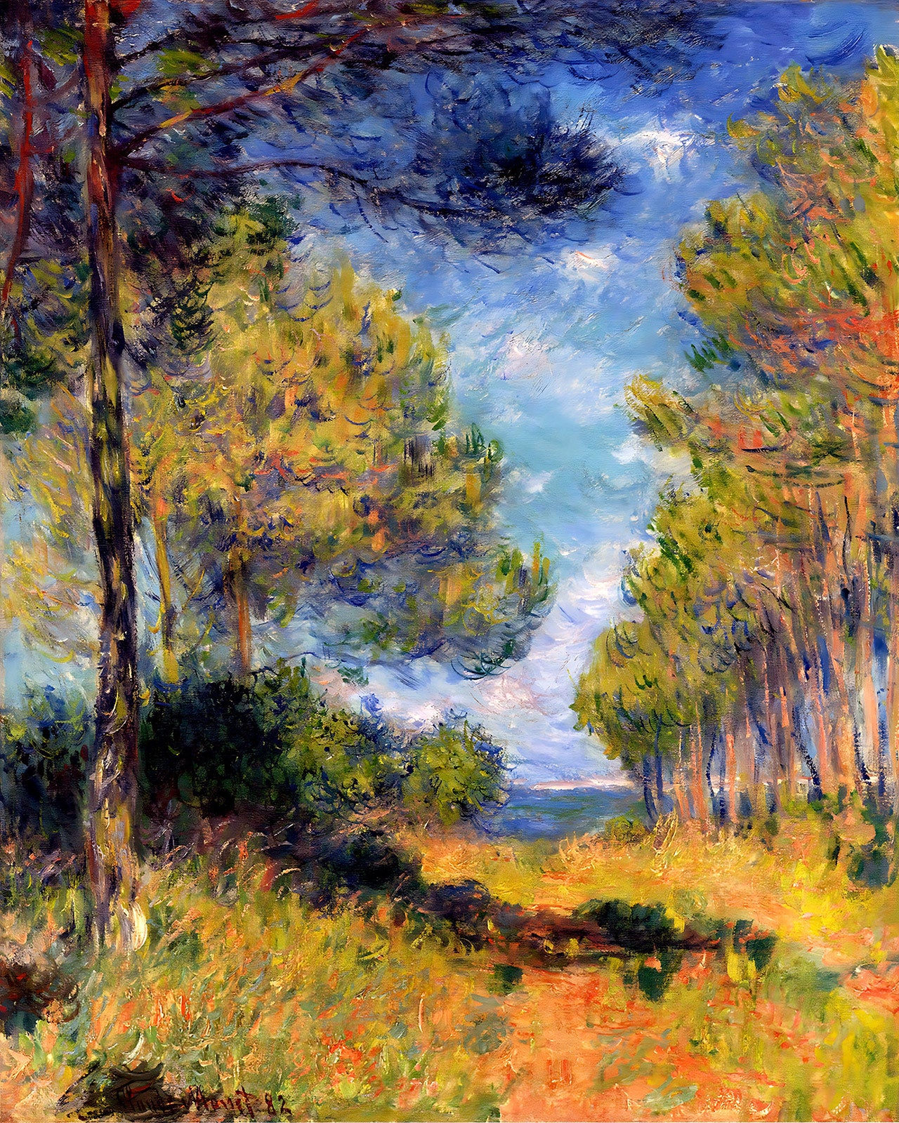 Path at Varengeville Painting by Claude Monet 8x10" Art Print