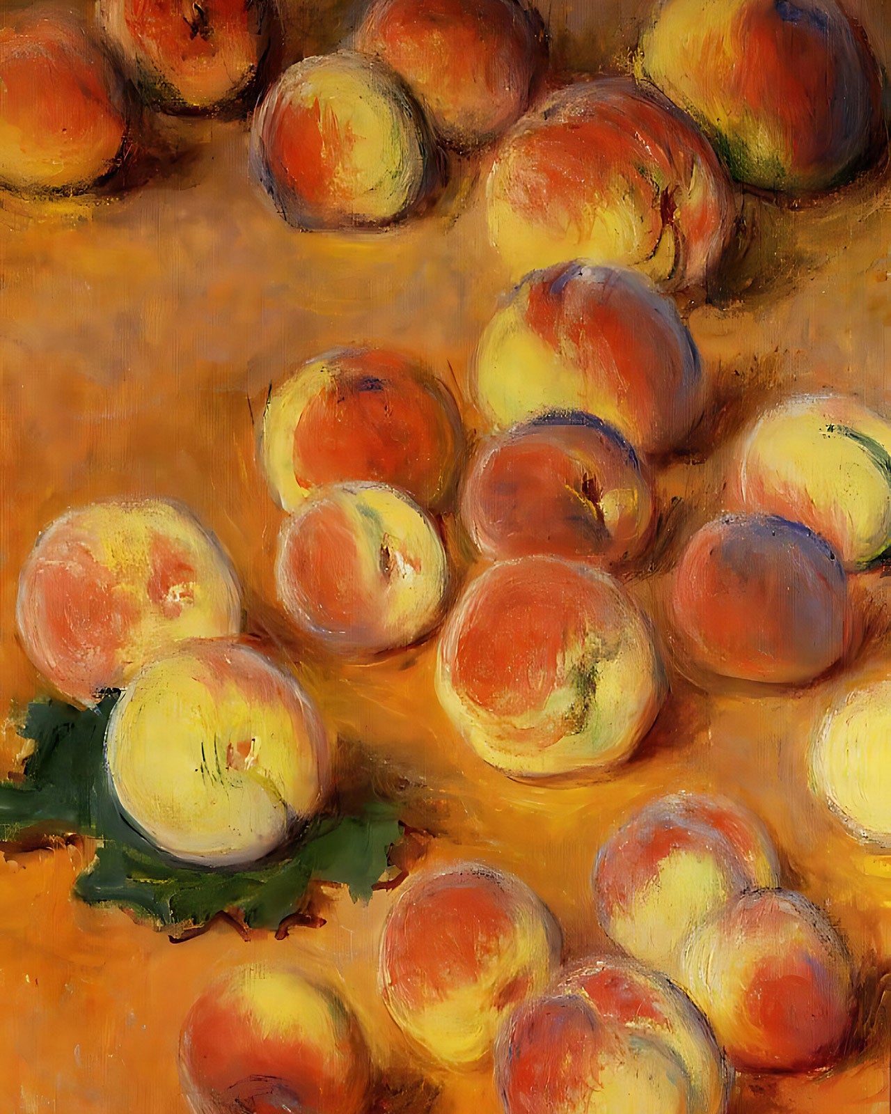 Peaches Painting by Claude Monet 8x10" Art Print