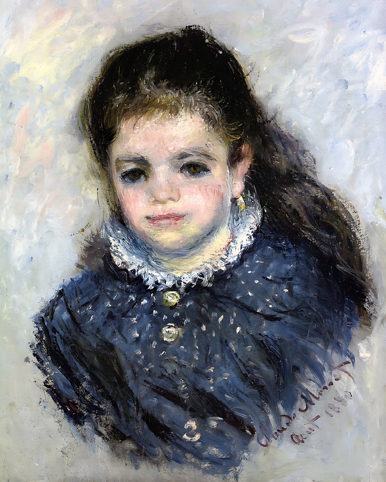 Portrait of Jeanne Serveau Painting by Claude Monet 8x10" Art Print