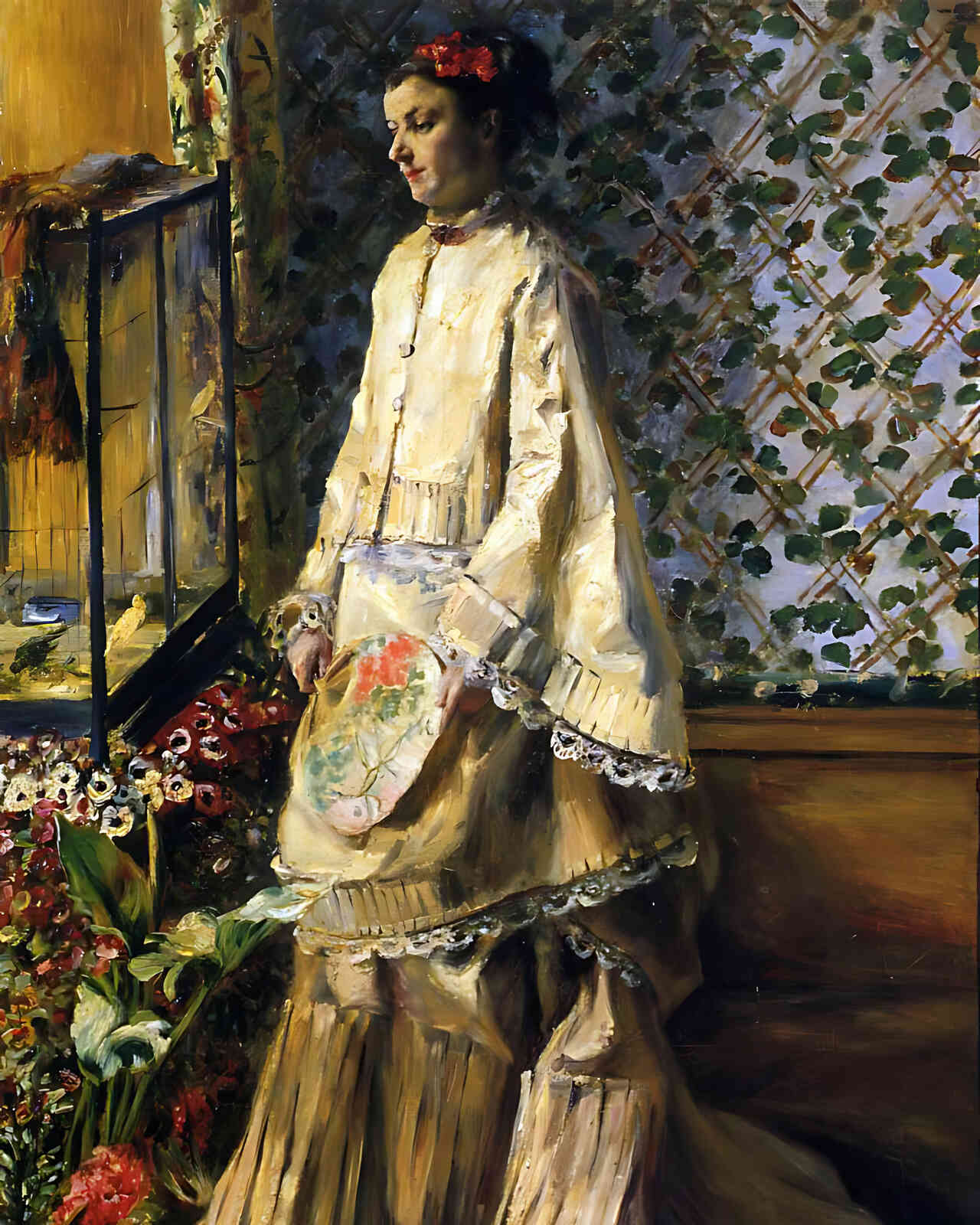 Rapha Maitre Painting by Pierre-Auguste Renoir 8x10" Art Print - Restored