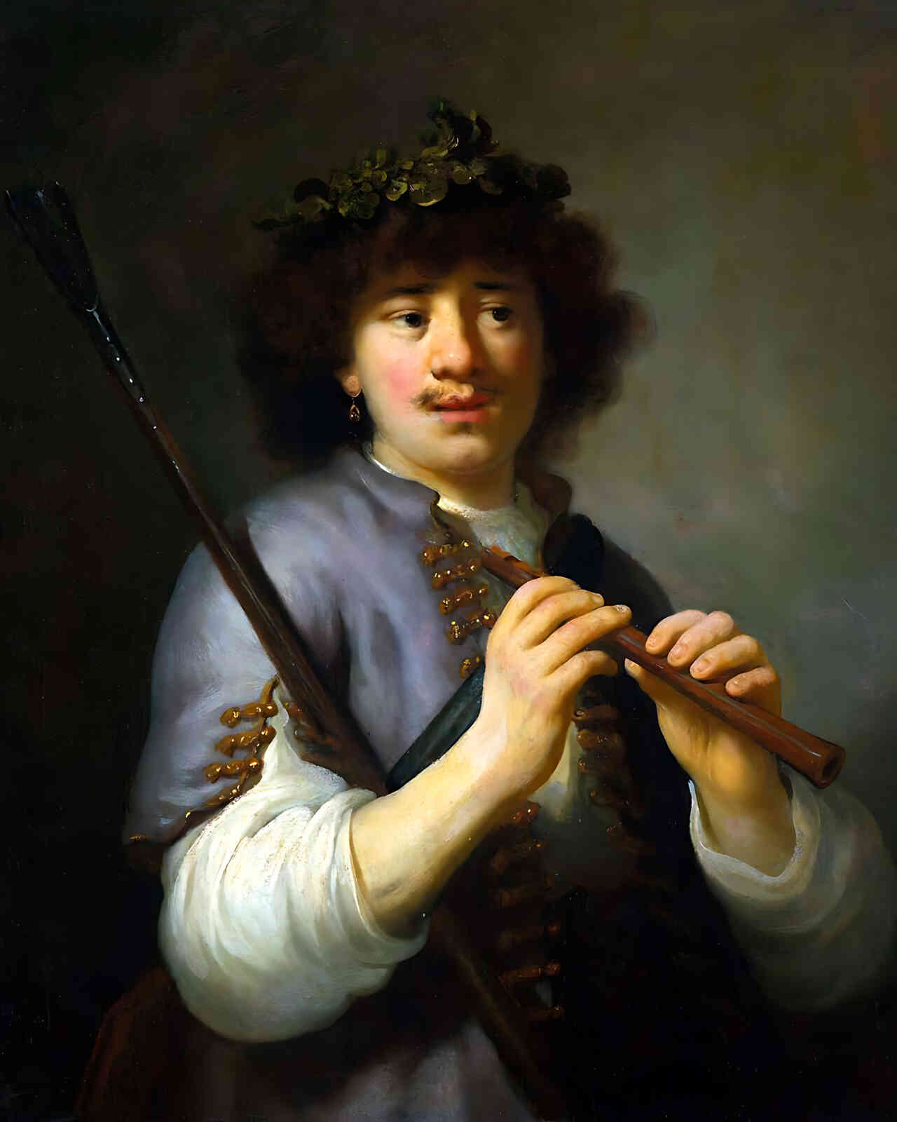 Rembrandt As Shepherd Painting by Rembrandt 8x10" Art Print - Acid Free