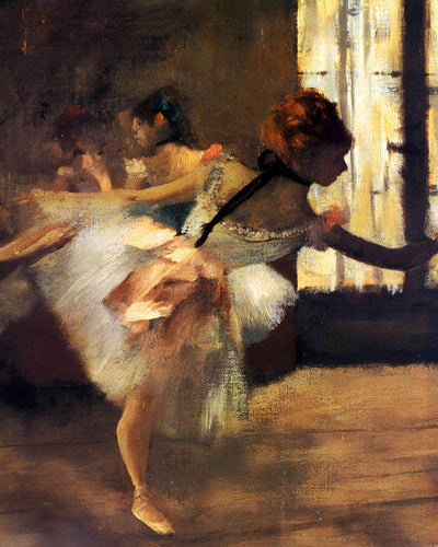 Repetition of the Dance (Detail) 1877 Painting by Edgar Degas 8x10" Art Print