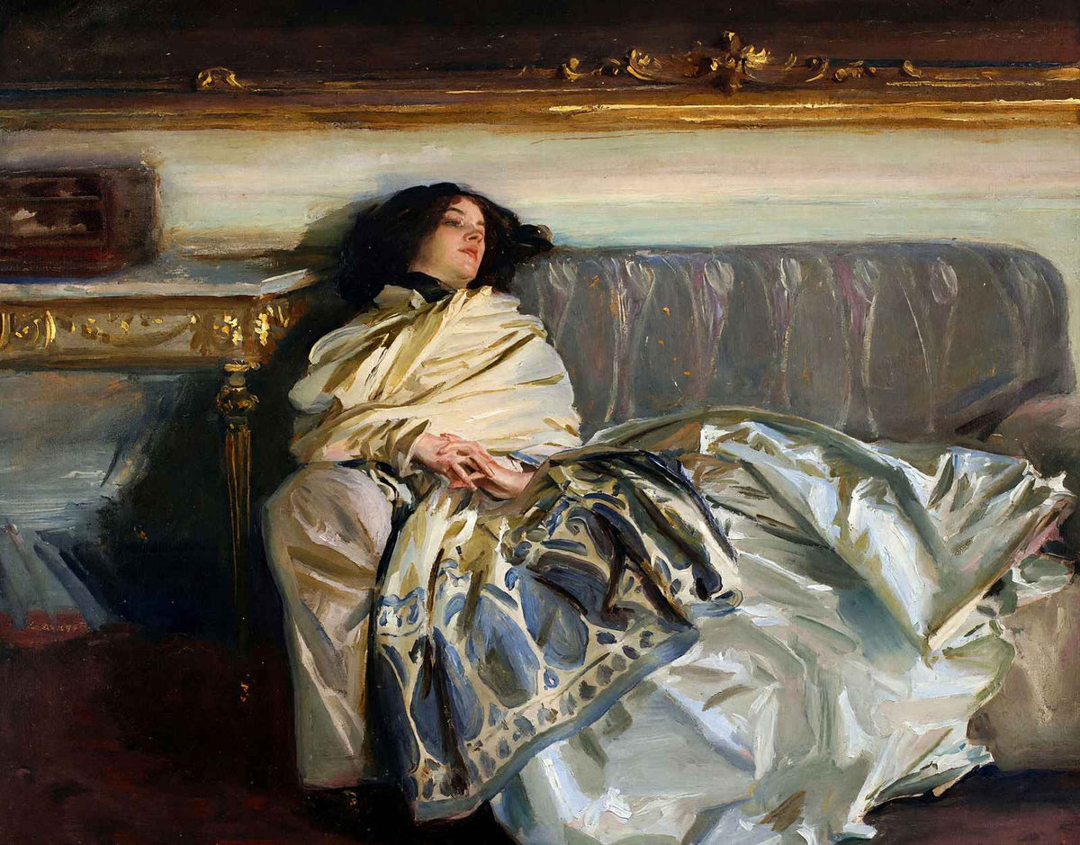 Repose Painting by John Singer Sargent Premium Art Print (5 Sizes) - Acid Free