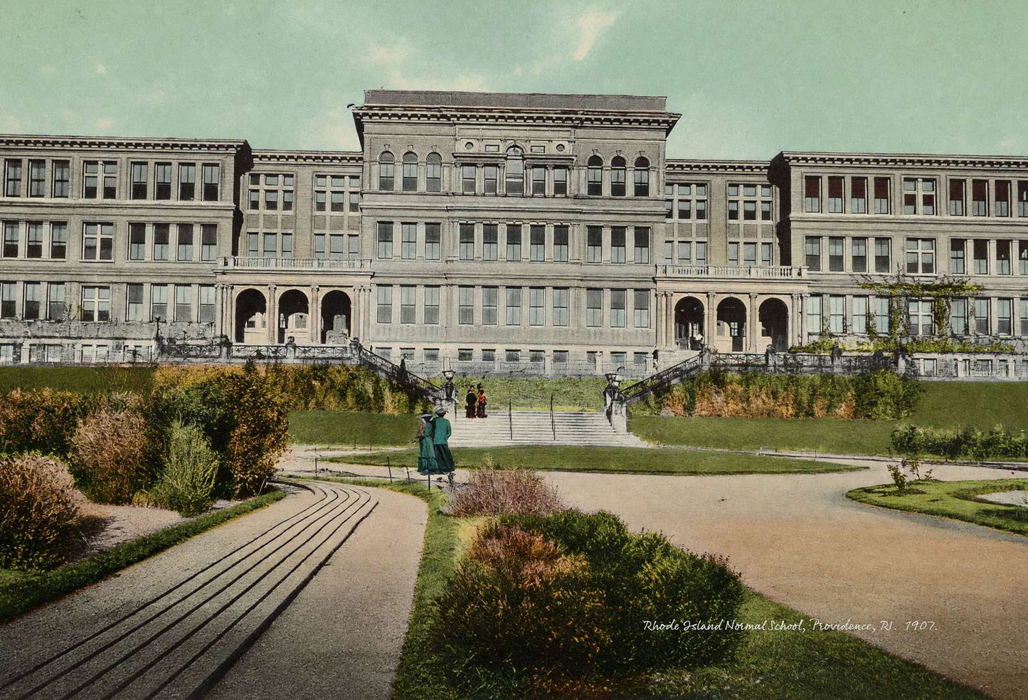 Rhode Island Normal School Providence RI in 1907 Vintage Print (6 Sizes)