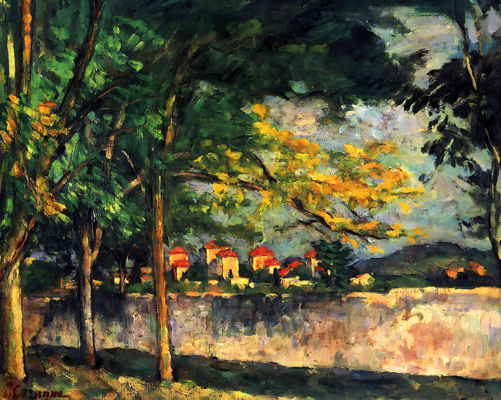 Road Painting by Paul Cezanne 8x10" Art Print - Acid Free