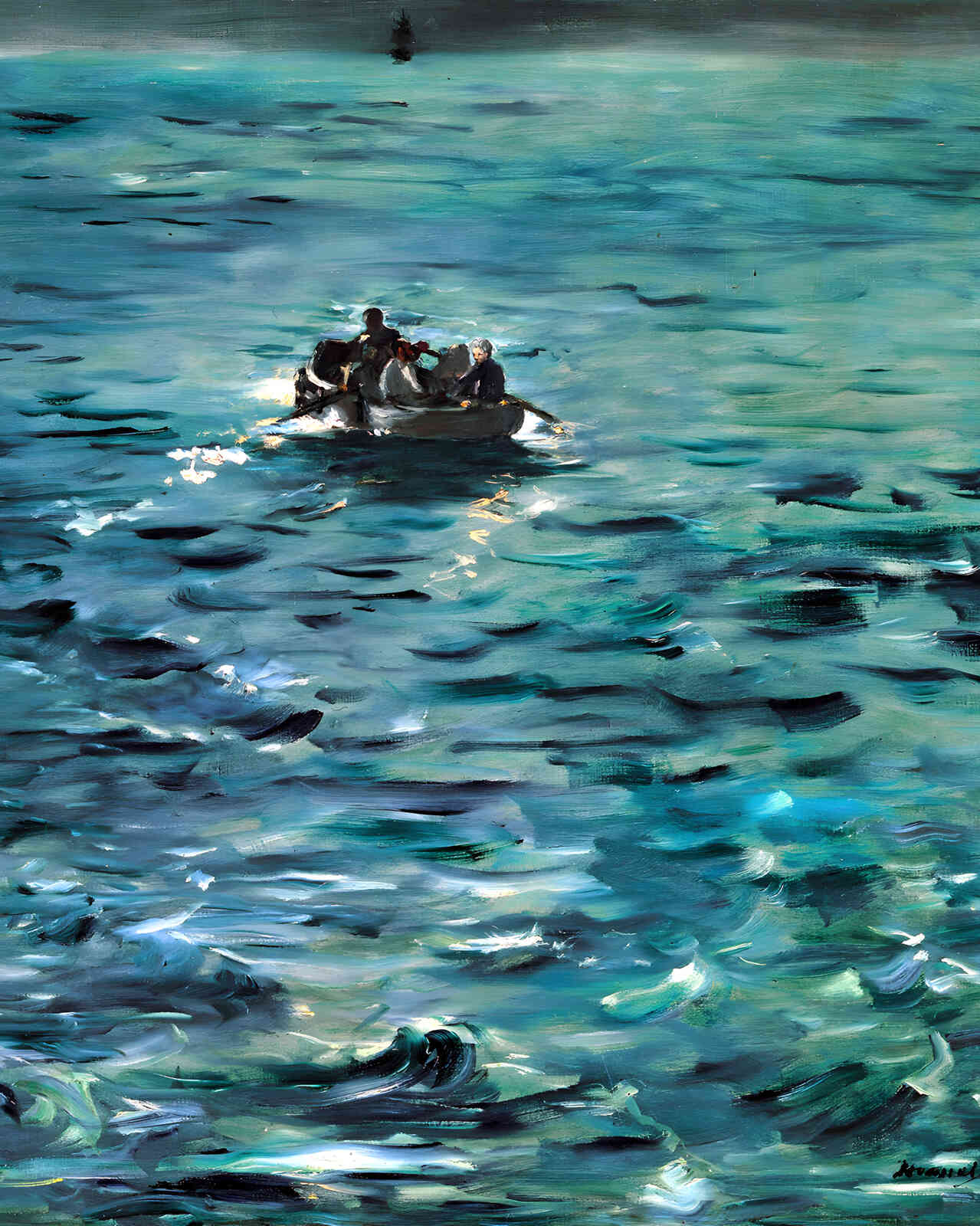 Rochefort's Escape 1881 Painting by Edouard Manet 8x10" Art Print