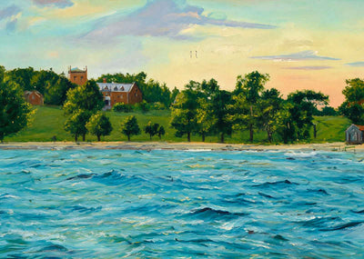 Rock Point Burlington VT in 1907 Art Print (7 Sizes) - Restored