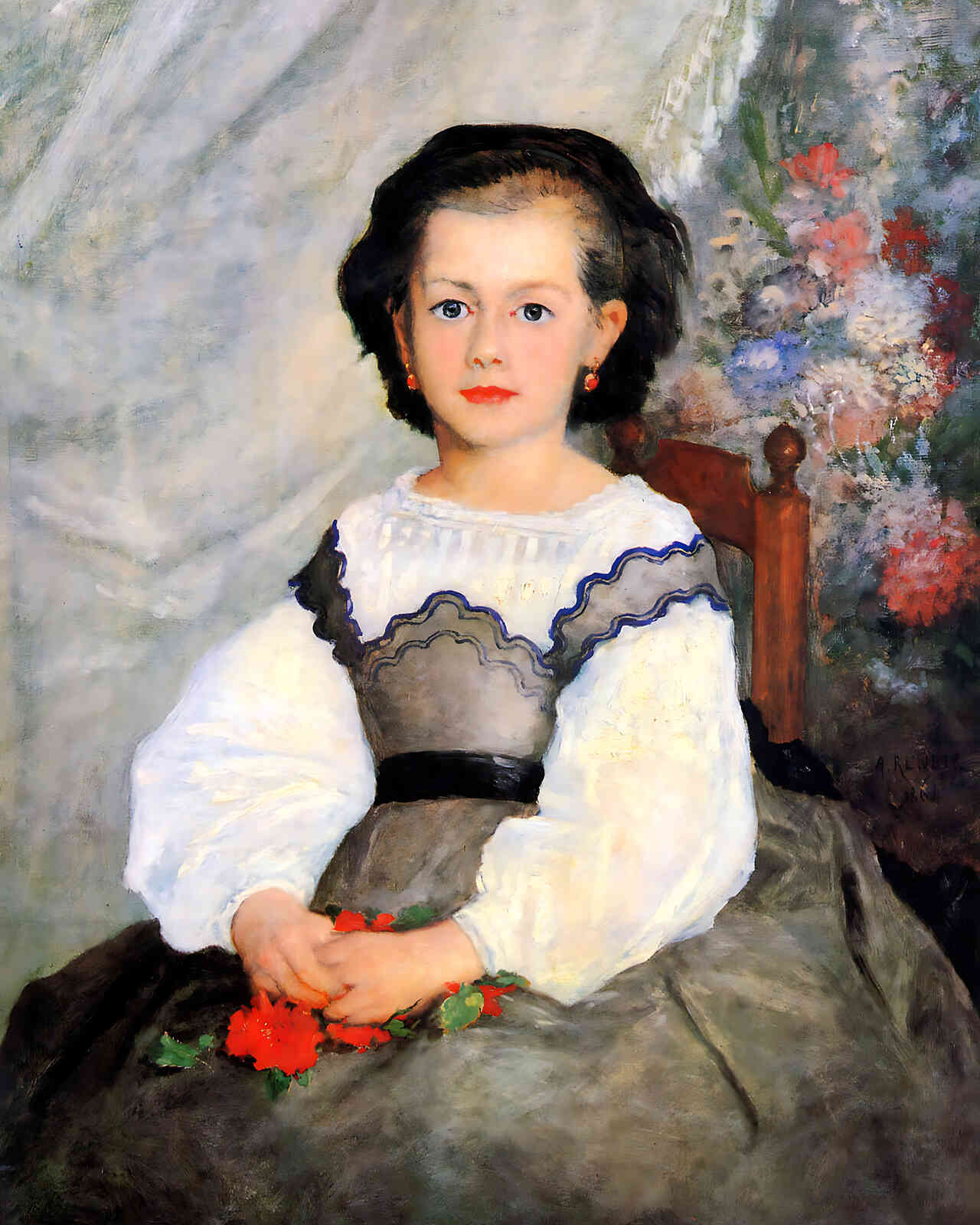 Romaine Lascaux Painting by Pierre-Auguste Renoir 8x10" Art Print - Acid Free