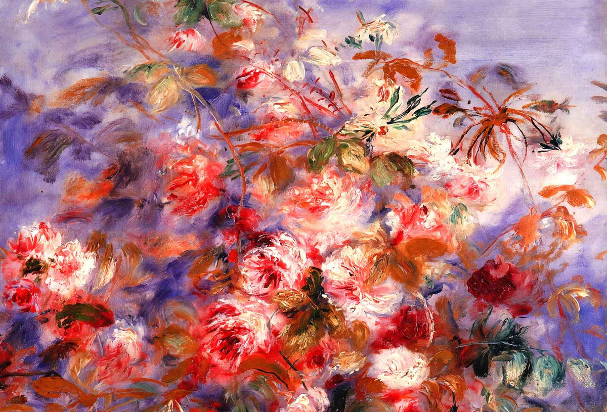Roses by the Window 1879 by Pierre-Auguste Renoir Fine Art Print (6 Sizes)