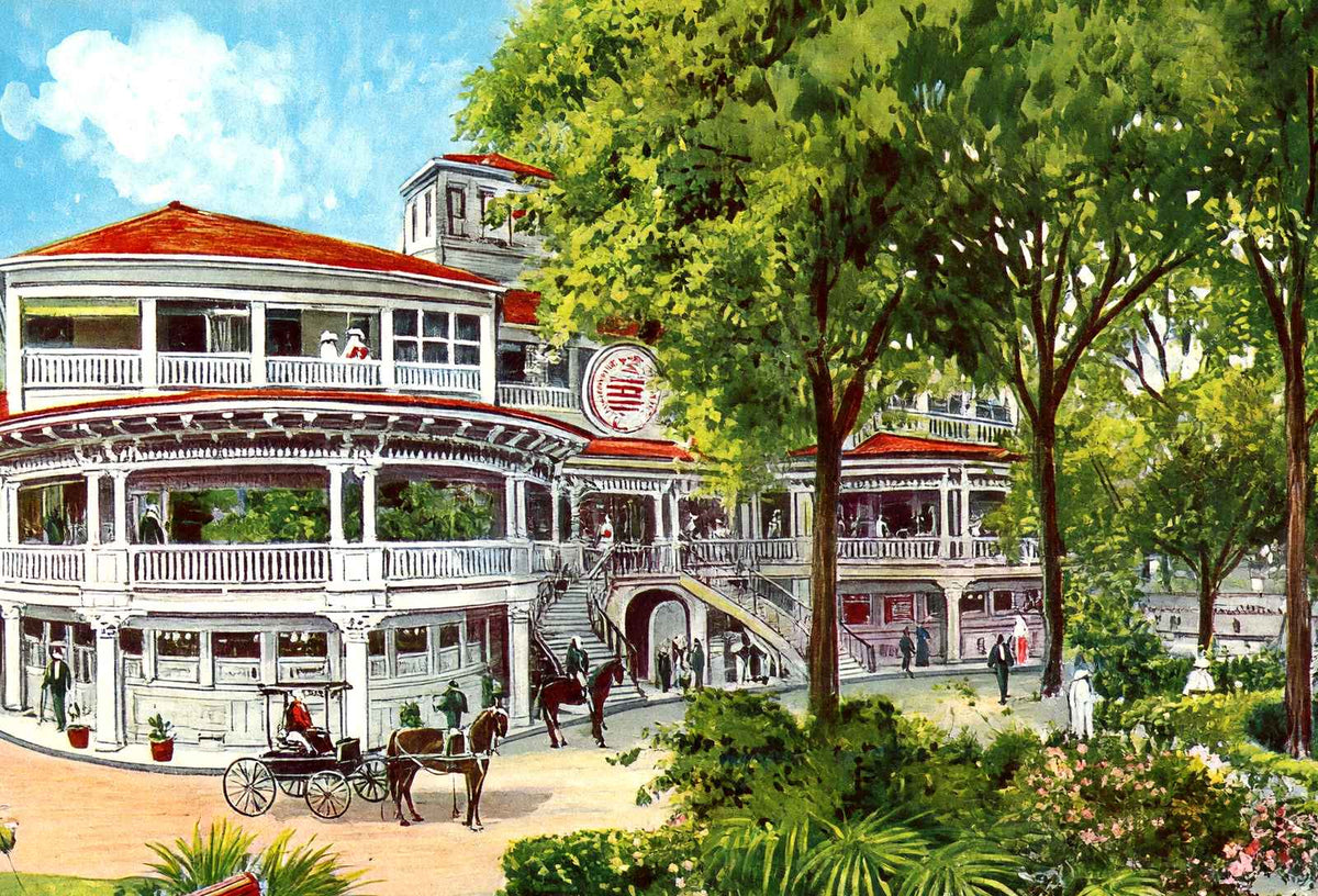 Royal Hotel Honolulu in 1909 Vintage Print (7 Sizes) - Premium Print