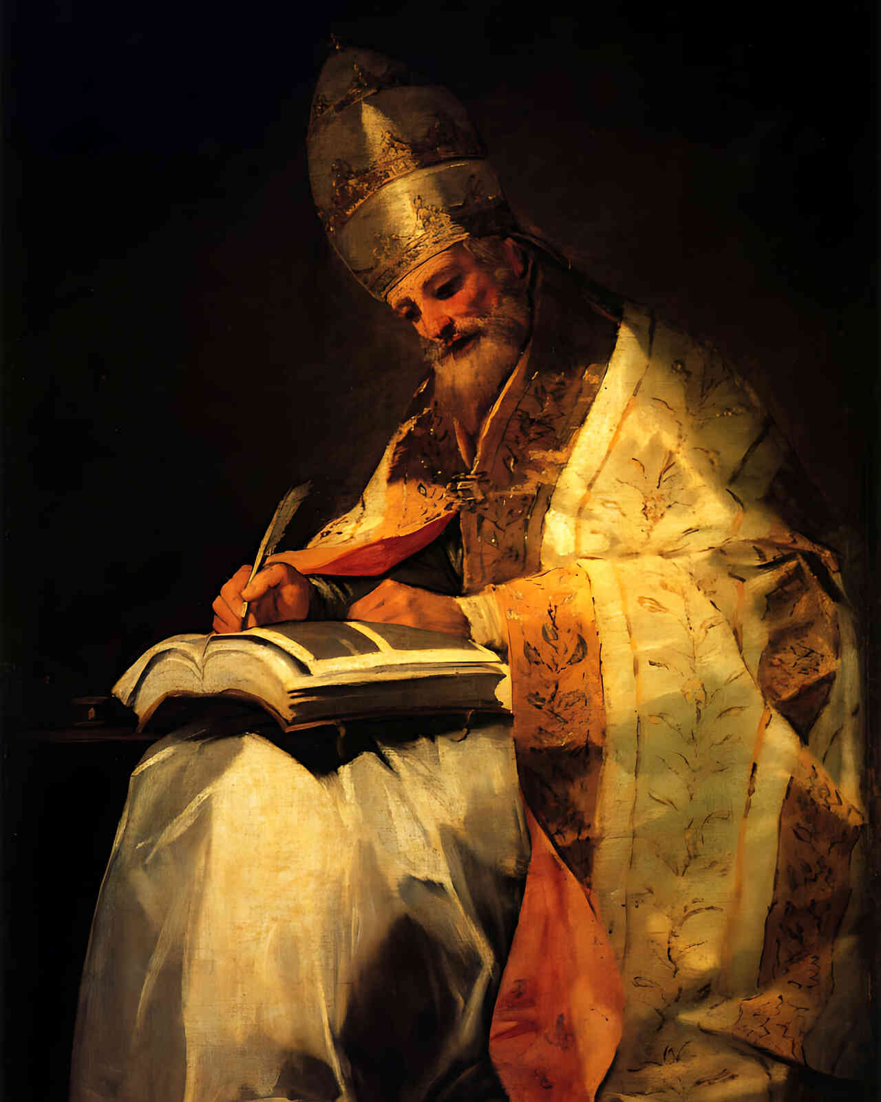 Saint Gregory Painting by Francisco Goya 8x10" Art Print (High Quality)