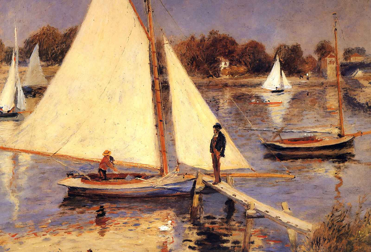 Sailboats at Argenteuil 1874 by Pierre-Auguste Renoir Fine Art Print (6 Sizes)