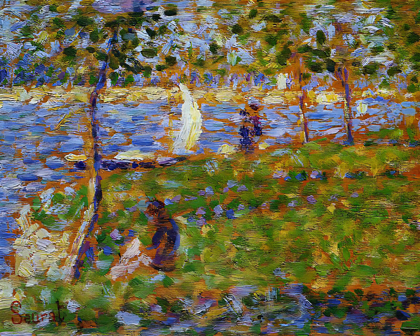 Sailboat Painting by Georges Seurat 8x10" Art Print (Archival Paper)