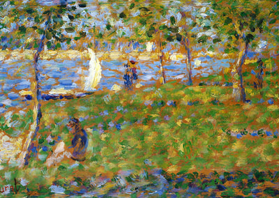 Sailboat Art Print 1884 Painting by Georges Seurat (6 Sizes) - Archival Paper