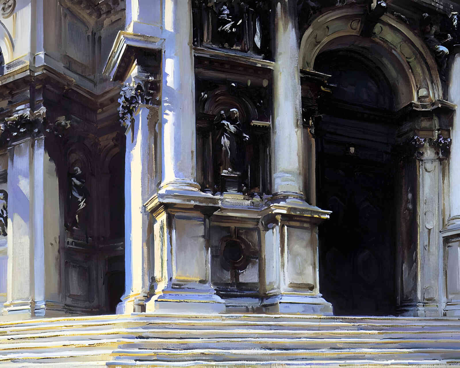 Santa Maria Della Salute 1906 Painting by John Singer Sargent 8x10" Art Print