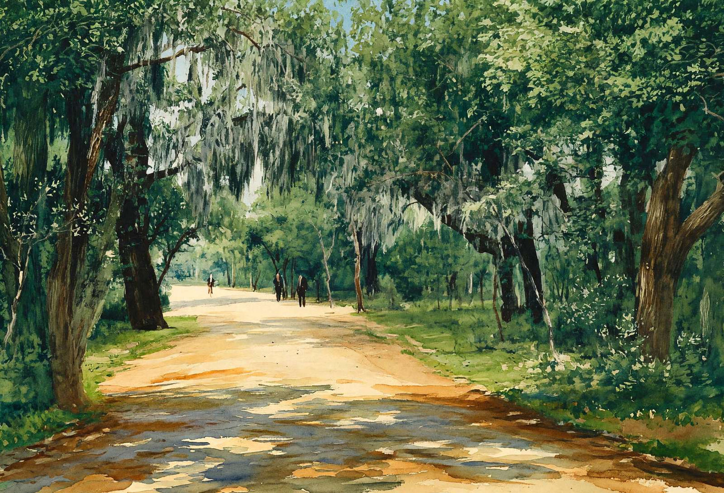Brackenridge Park in 1906 Art Print (7 Sizes) - Retouched