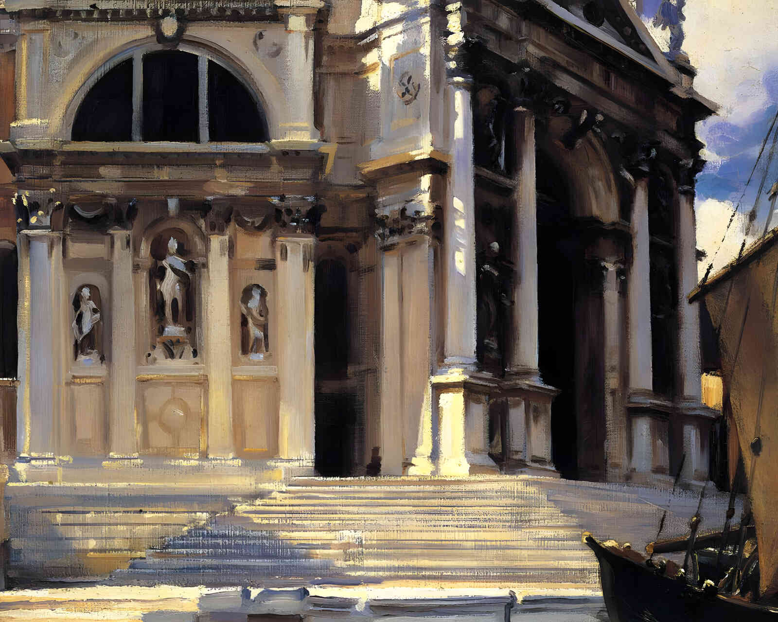 Santa Maria Della Salute 1913 Painting by John Singer Sargent 8x10" Art Print