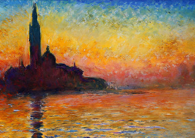 San Giorgio Maggiore at Dusk Art Print 1908 Painting by Claude Monet (6 Sizes)