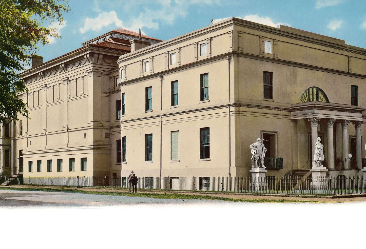 Telfair Academy Savannah GA in 1905 Vintage Print (7 Sizes) - Premium Print