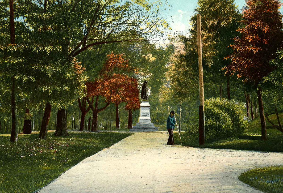 Schiller Park Columbus Ohio in 1906 Vintage Print (7 Sizes) - Enhanced