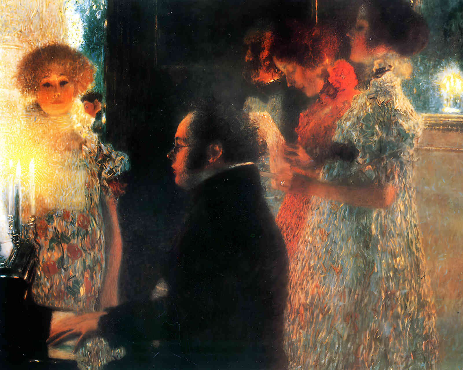 Schubert at the Piano Ii 1899 Painting by Gustav Klimt 8x10" Art Print