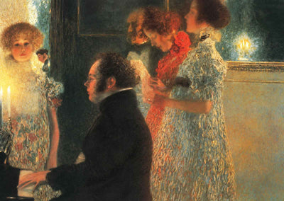 Schubert at the Piano Ii 1899 Painting by Gustav Klimt Fine Art Print (6 Sizes)