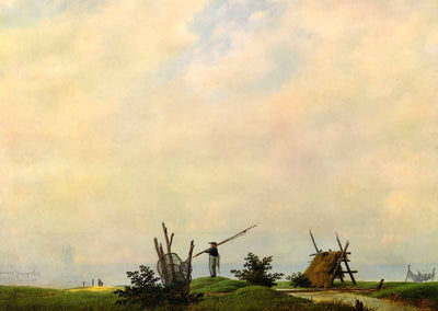 Sea Beach with Fisherman (the Fisherman) 1807 by Friedrich Art Print (6 Sizes)