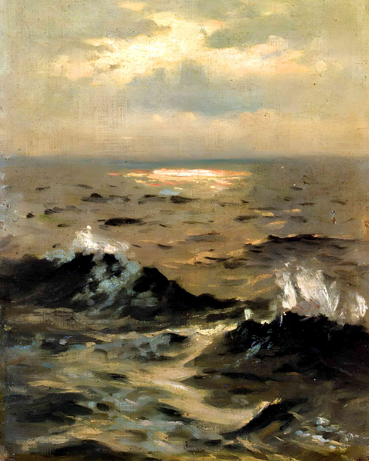 Seascape 1875 Painting by John Singer Sargent 8x10" Art Print