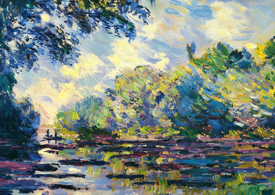 Section of the Seine, near Giverny Fine Art Print 1885 by Claude Monet (6 Sizes)