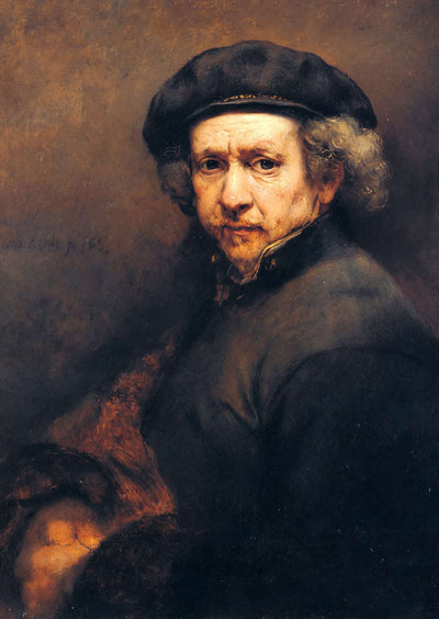 Self-Portrait Art Print 1659 Painting by Rembrandt (6 Sizes) - Archival Paper