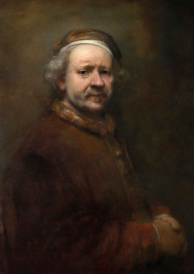 Self-Portrait in at the Age of 1669 Painting by Rembrandt Art Print (6 Sizes)
