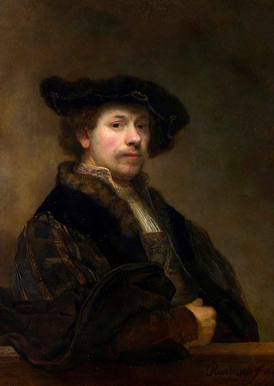 Self-Portrait at the Age of 1640 Painting by Rembrandt Art Print (6 Sizes)