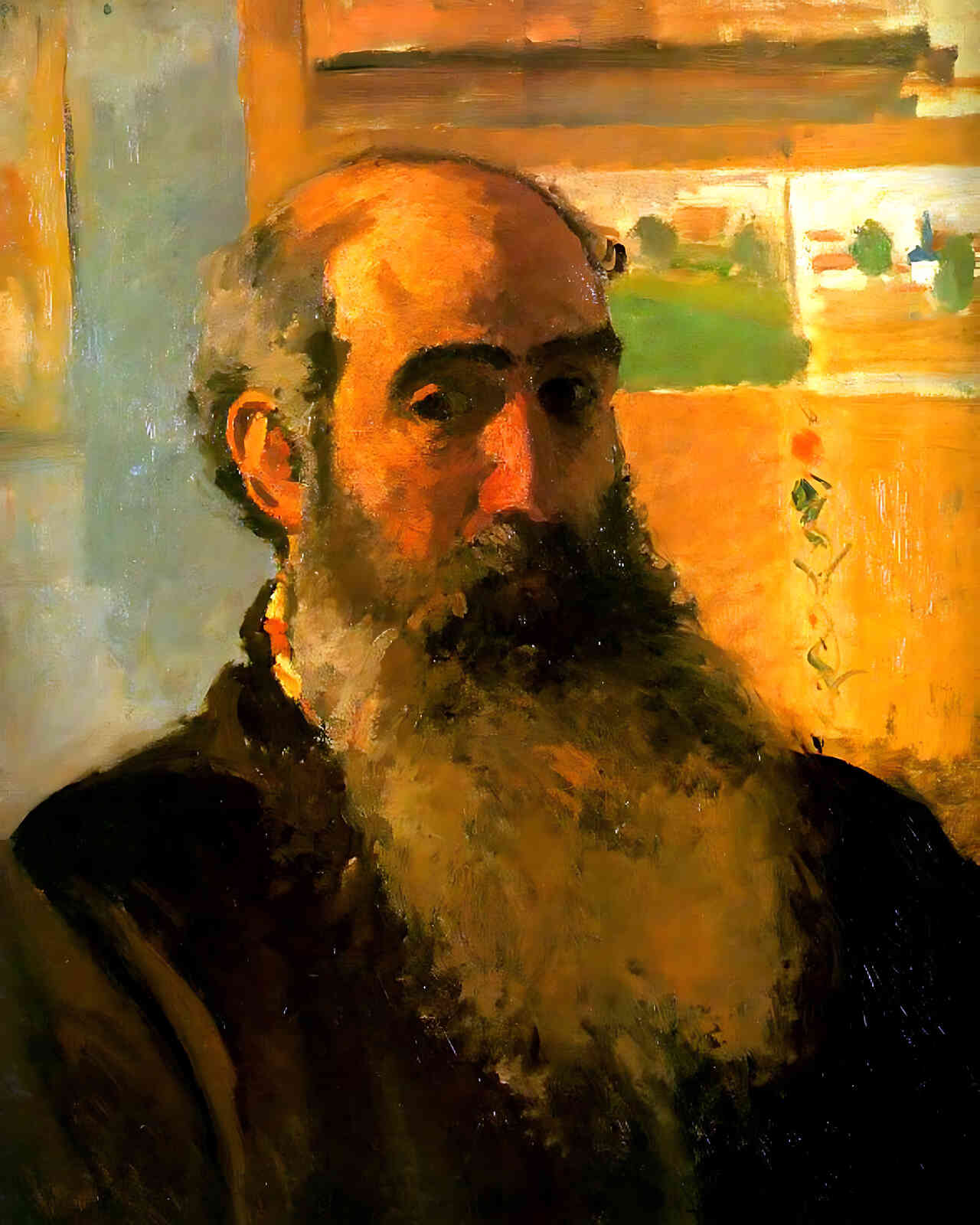 Self Portrait () Painting by Camille Pissarro 8x10" Art Print - Restored