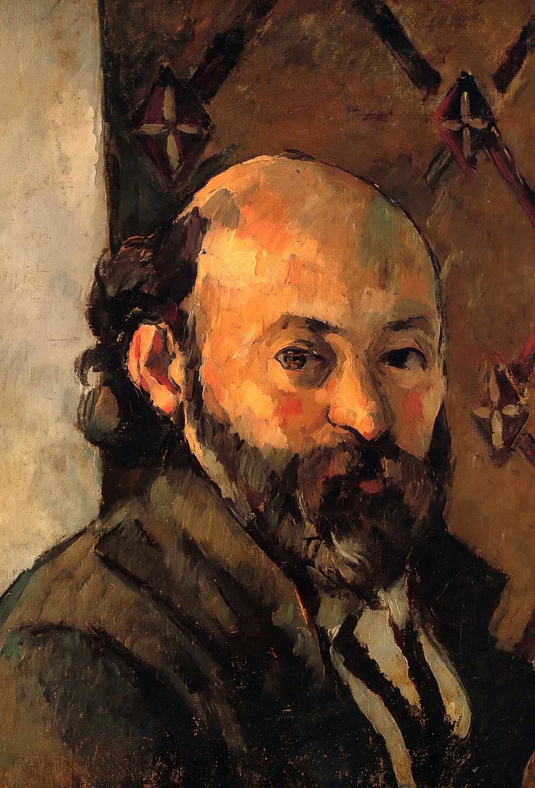 Self-Portrait 1880 Painting by Paul Cezanne Fine Art Print (6 Sizes) - Enhanced