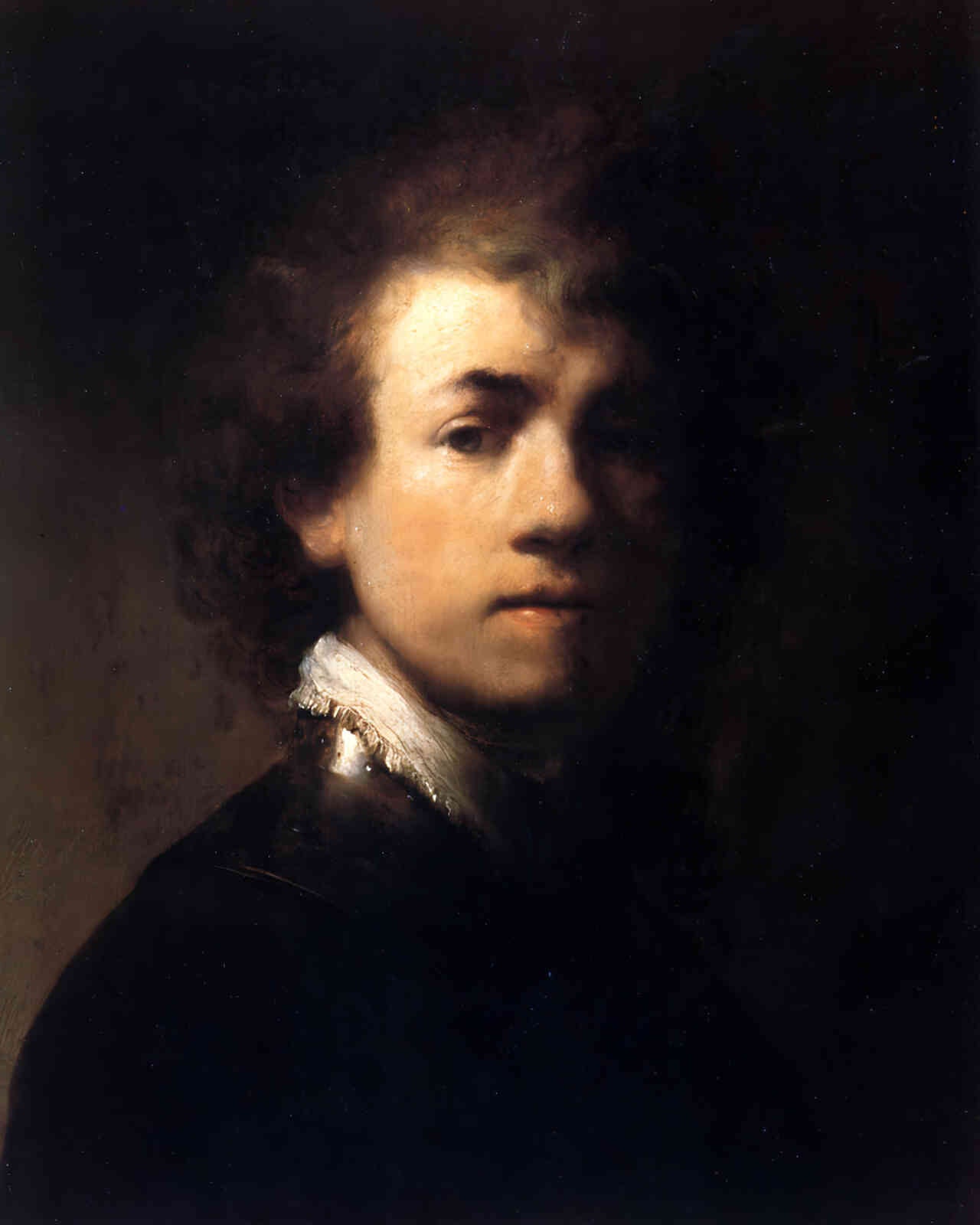 Self-Portrait in a Gorget Painting by Rembrandt 8x10" Art Print (Archival Paper)