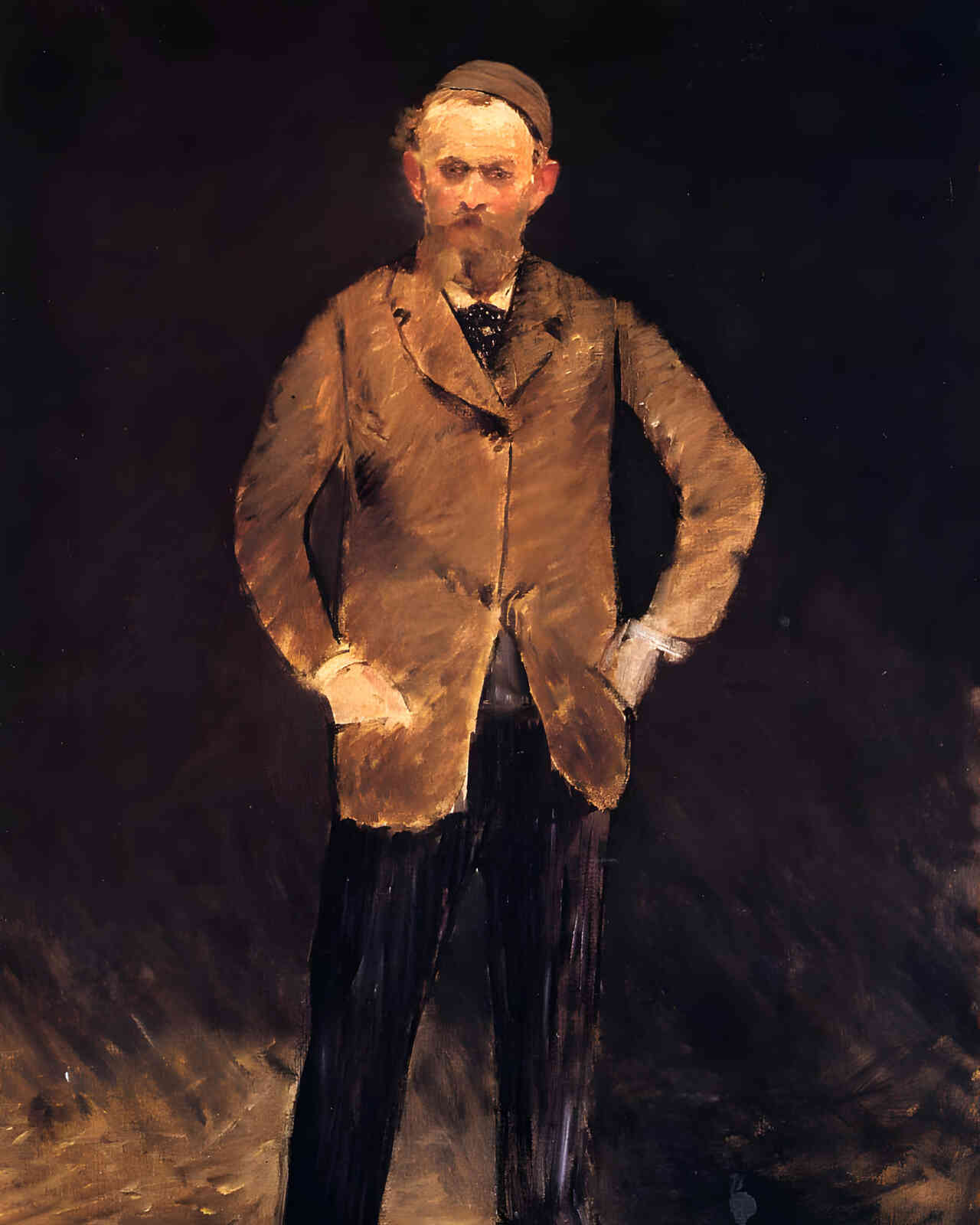 Self-Portrait with Skull-Cap 1878 Painting by Edouard Manet 8x10" Art Print