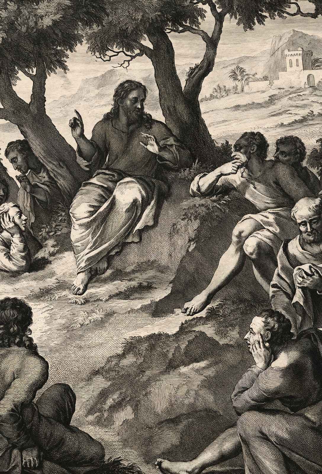 Sermon on the Mount 1798 Illustration Bible Art Print (6 Sizes) - Jesus