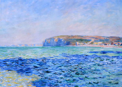 Shadows on the Sea at Pourville Art Print 1882 by Claude Monet (6 Sizes)